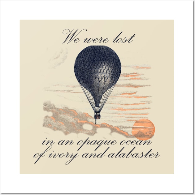 Lispe Hot Air Balloon Vintage Aeronauts Quote Wall Art by Lispe